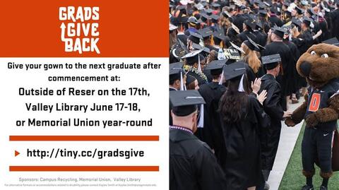 Benny congratulating graduates at commencement