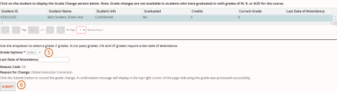 Grade Option selection in MyOregonState