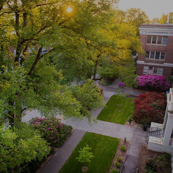 sidewalks on campus