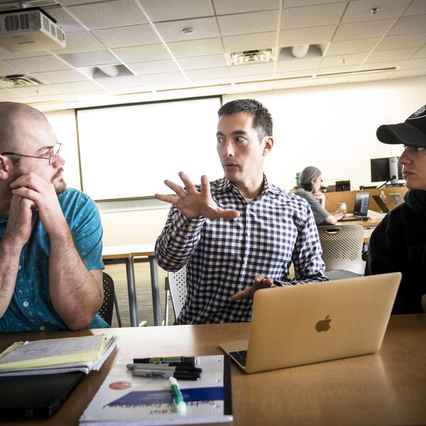 faculty and students in classroom